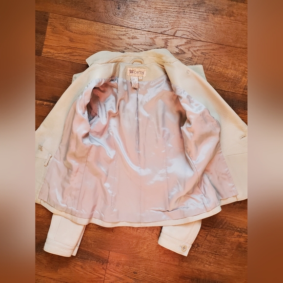 Worth Genuine leather Jacket baby blue - Picture 4 of 4